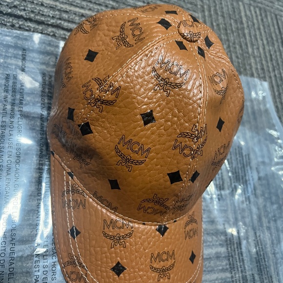 MCM Tan Monogram Baseball Cap - Picture 3 of 6